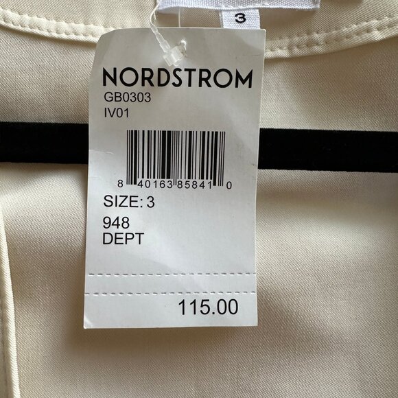 Good American Women's Utility Wrap Bodysuit Top Ivory Color Size 3 (Large) NWT - Picture 7 of 11